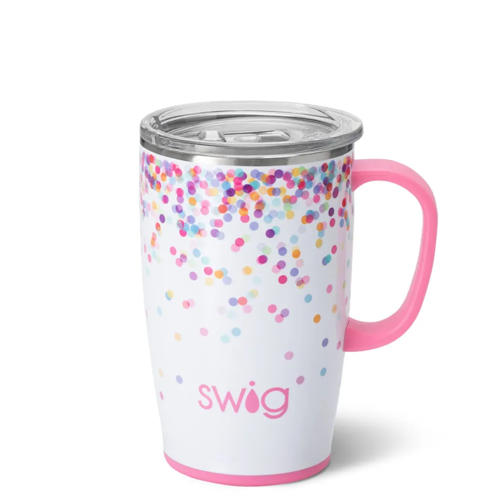 Swig Life Travel Mugs|Confetti^Confetti (18oz) Insulated Travel Mug with Handle -