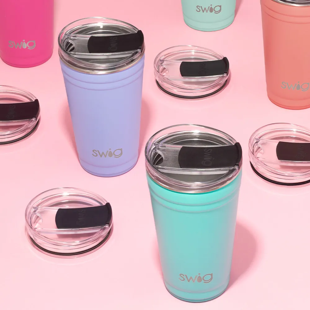 Swig Life Tumblers New Sizes!|Solids^Coral 24oz Insulated Party Cup -