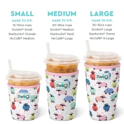 Swig Life Drink Coolies New Sizes!|Counting Sheep^Counting Sheep Medium Iced Cup Coolie