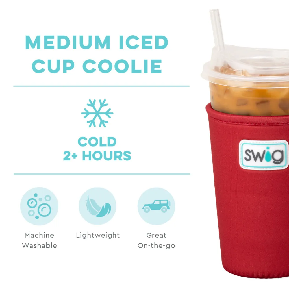 Swig Life Drink Coolies New Sizes!|Gameday^Crimson Medium Iced Cup Coolie