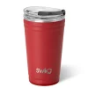 Swig Life Tumblers New Sizes!|Solids^Crimson 24oz Insulated Party Cup -
