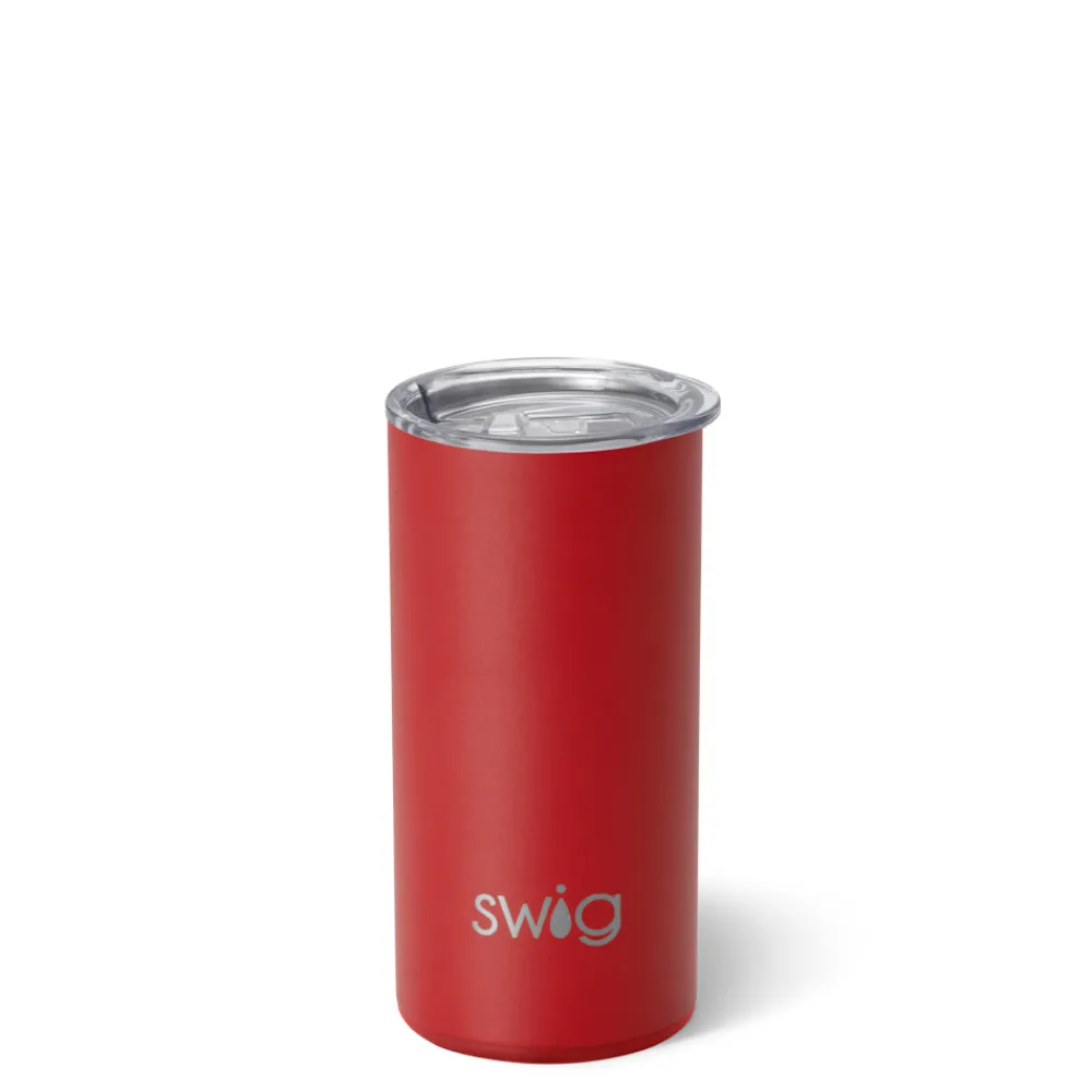 Swig Life Tumblers New Sizes!|Solids^Crimson Slim Tumbler 12oz