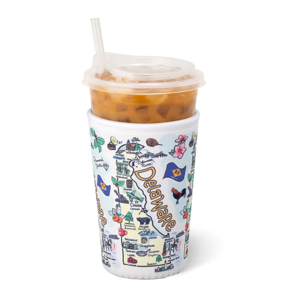 Swig Life Drink Coolies New Sizes!^Delaware Medium Iced Cup Coolie