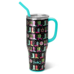 Swig Life Tumblers New Sizes!|Travel Mugs^Disco Cowgirl 40oz Mega Mug with handle -