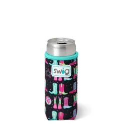 Swig Life Drink Coolies New Sizes!|Disco Cowgirl^Disco Cowgirl 12oz Slim Can Coolie -