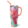 Swig Life Tumblers New Sizes!|Travel Mugs^Dreamsicle 40oz Mega Mug w/Handle + Straw -