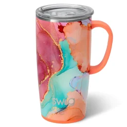 Swig Life Travel Mugs|Dreamsicle^Dreamsicle 22oz Travel Mug w/Handle -