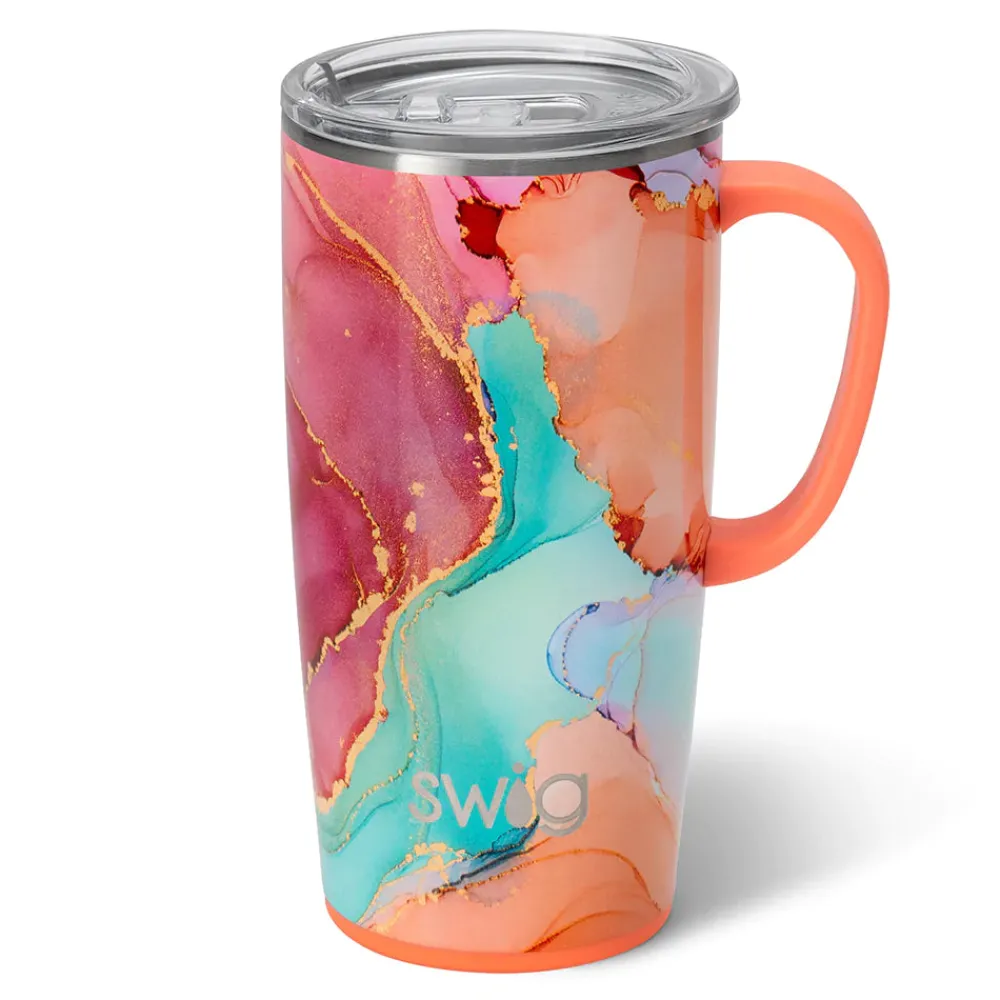 Swig Life Travel Mugs|Dreamsicle^Dreamsicle 22oz Travel Mug w/Handle -
