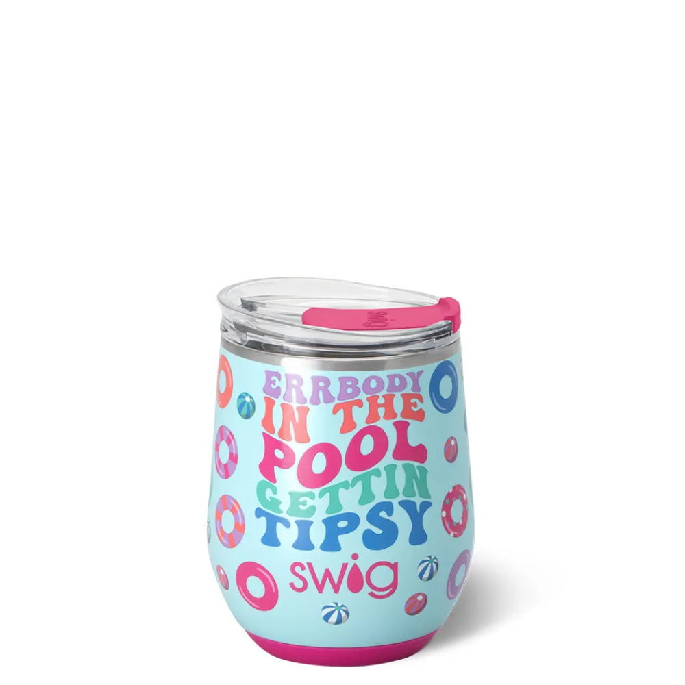 Swig Life Wine + Cocktails|Errbody In The Pool^Errbody In The Pool Stemless Wine 12oz