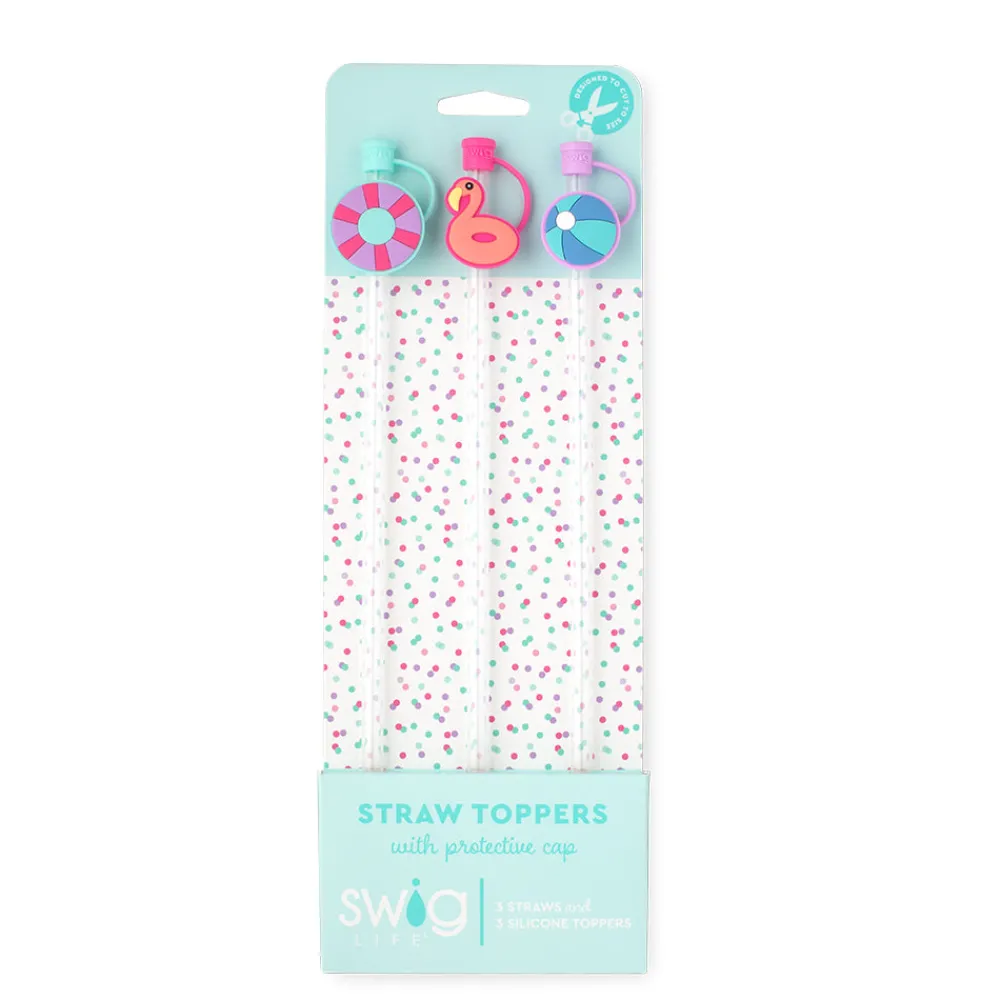 Swig Life Lids, Straws + More|Errbody In The Pool^Errbody In The Pool Straw Topper Set