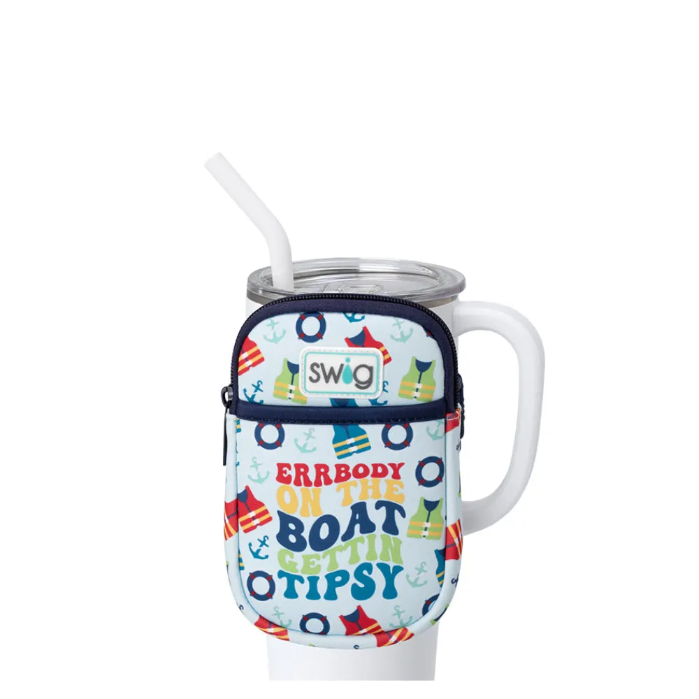 Swig Life Travel Mugs|Drinking Buddies^Errbody On The Boat Mega Mug Pouch