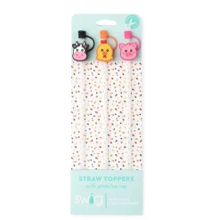 Swig Life Lids, Straws + More|Chicks Dig It^Farm Animals Straw Topper Set -