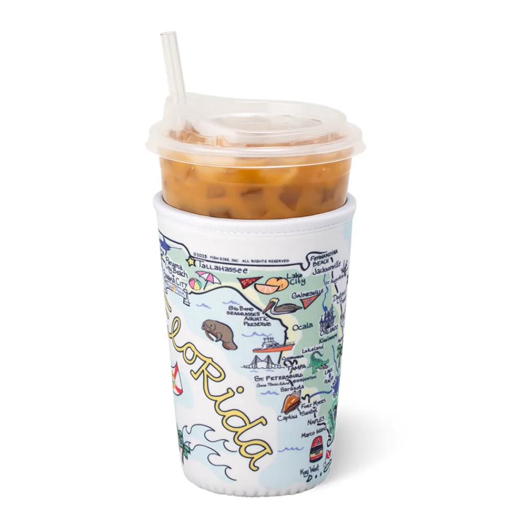 Swig Life Drink Coolies New Sizes!^Florida Medium Iced Cup Coolie