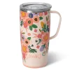 Swig Life Travel Mugs|Full Bloom^Full Bloom 22oz Travel Mug with Handle -