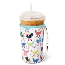 Swig Life Drink Coolies New Sizes!|Funky Chicken^Funky Chicken Medium Iced Cup Coolie
