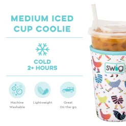 Swig Life Drink Coolies New Sizes!|Funky Chicken^Funky Chicken Medium Iced Cup Coolie
