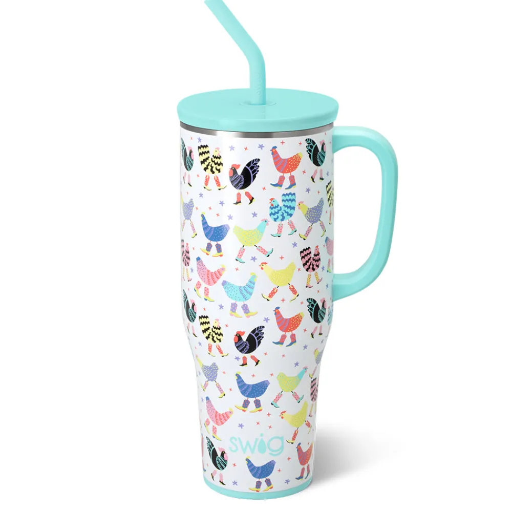 Swig Life Tumblers New Sizes!|Travel Mugs^Funky Chicken Mega Mug 40oz