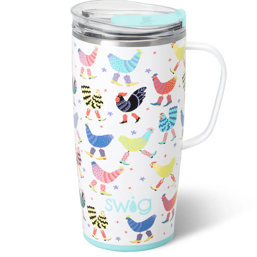 Swig Life Travel Mugs|Funky Chicken^Funky Chicken Travel Mug 22oz