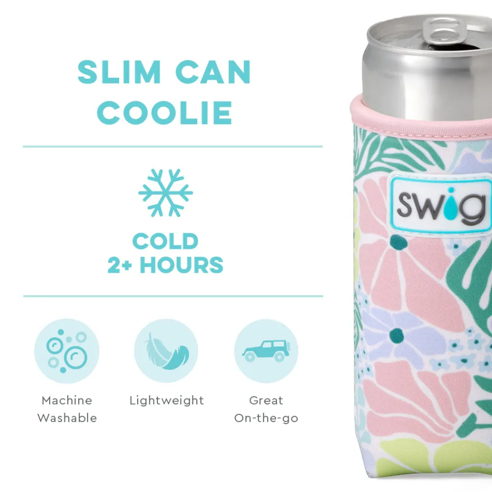 Swig Life Drink Coolies New Sizes!|Garden Party^Garden Party Slim Can Coolie