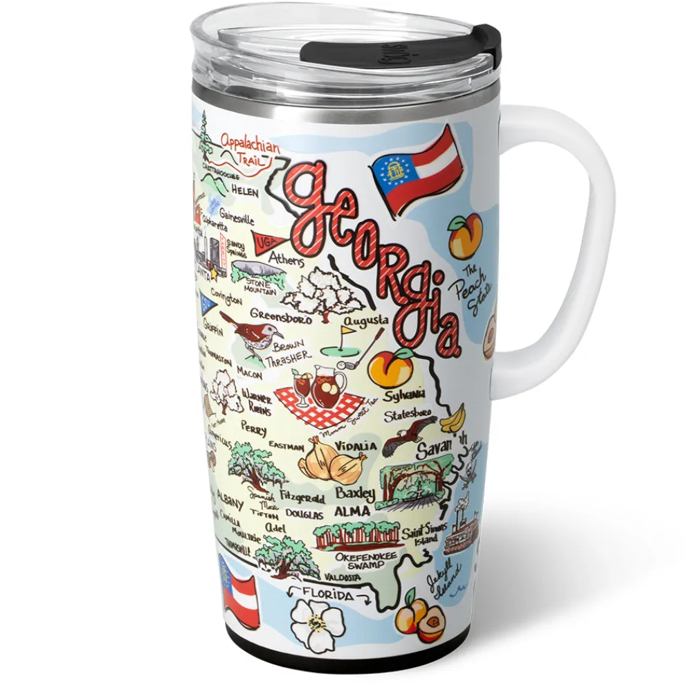Swig Life Travel Mugs^Georgia Travel Mug 22oz