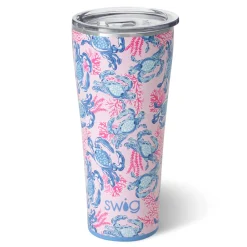 Swig Life Tumblers New Sizes!|Get Crackin'^Get Crackin' 32oz Blue Crab Tumbler -