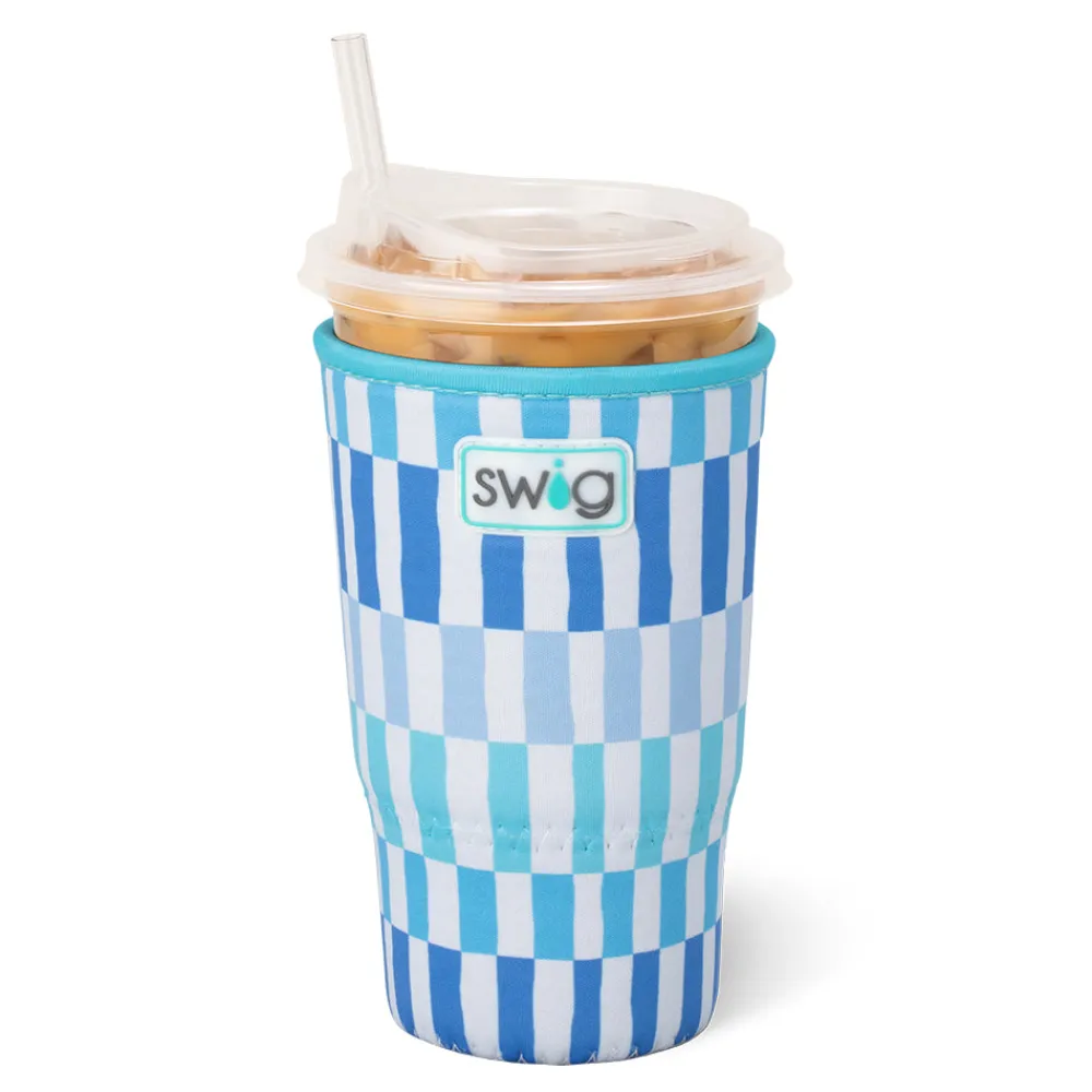 Swig Life Drink Coolies New Sizes!|Glacier Stripe^Glacier Stripe Large Iced Cup Coolie