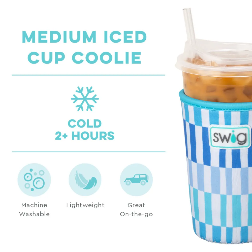 Swig Life Drink Coolies New Sizes!|Glacier Stripe^Glacier Stripe Medium Iced Cup Coolie