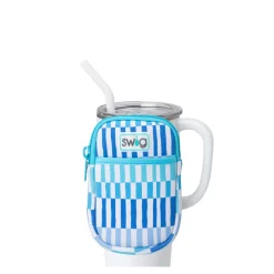 Swig Life Travel Mugs|Drinking Buddies^Glacier Stripe Mega Mug Pouch