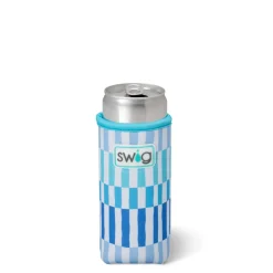 Swig Life Drink Coolies New Sizes!|Glacier Stripe^Glacier Stripe Slim Can Coolie