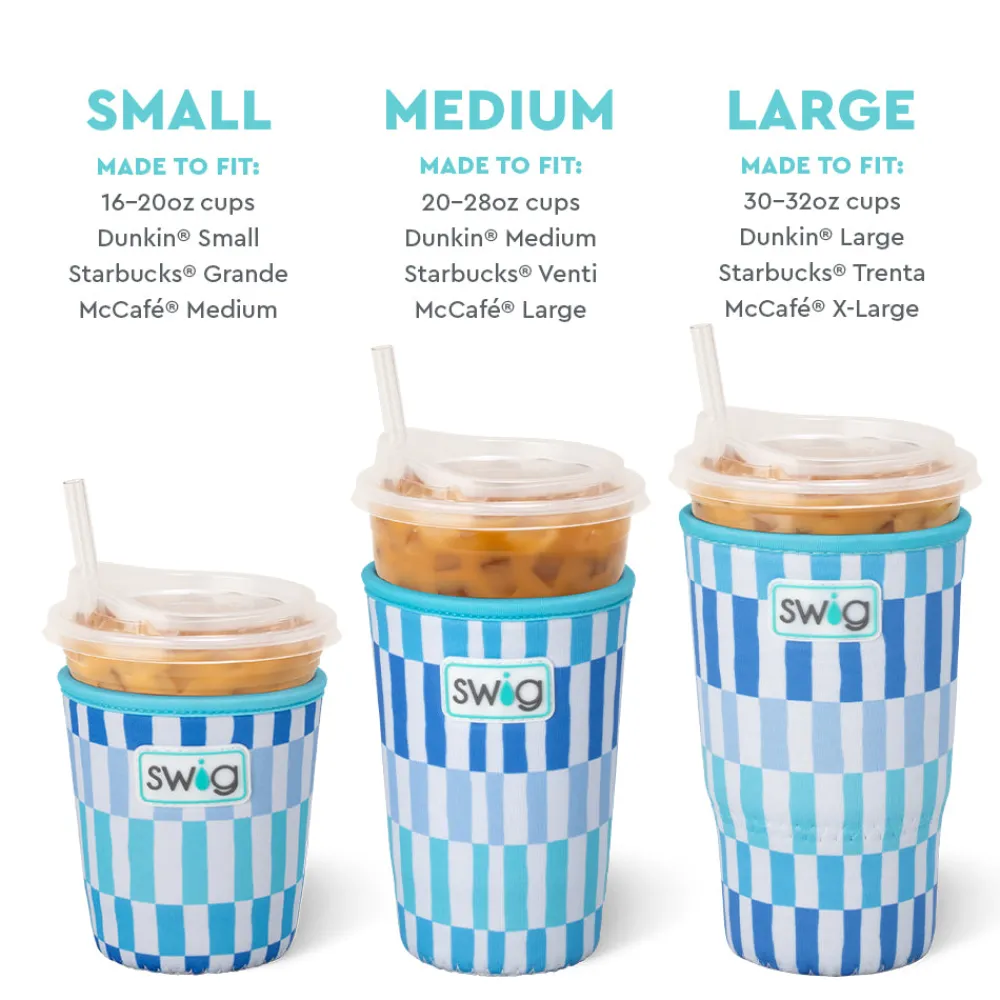 Swig Life Drink Coolies New Sizes!|Glacier Stripe^Glacier Stripe Small Iced Cup Coolie