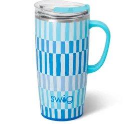 Swig Life Travel Mugs|Glacier Stripe^Glacier Stripe Travel Mug 22oz
