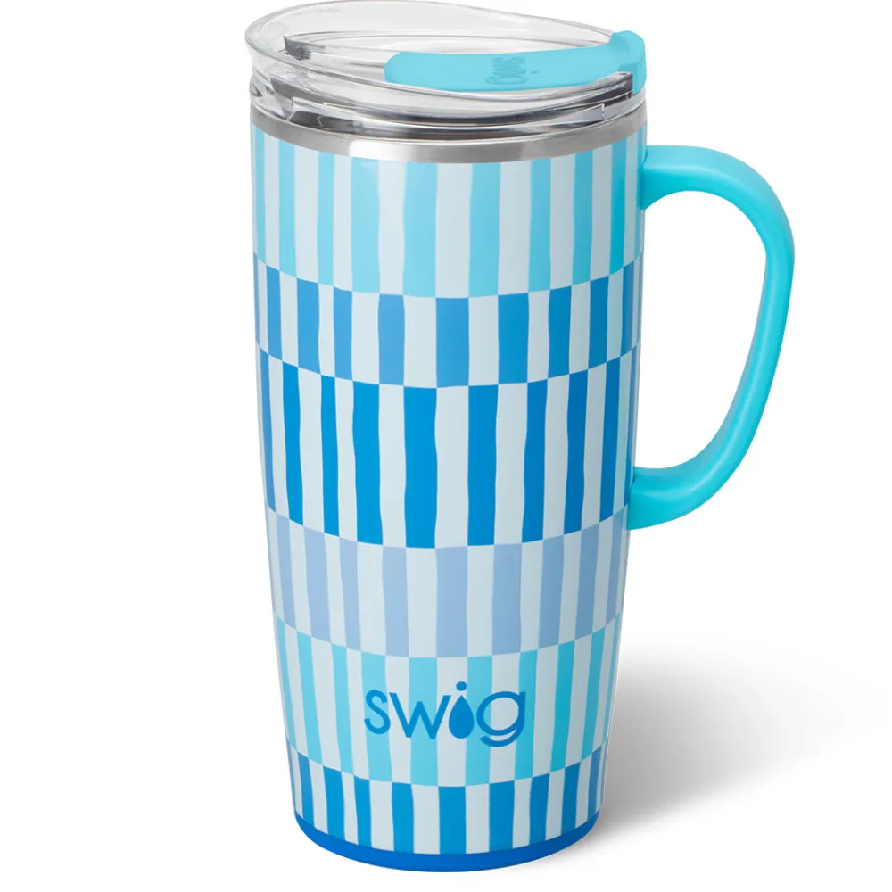 Swig Life Travel Mugs|Glacier Stripe^Glacier Stripe Travel Mug 22oz
