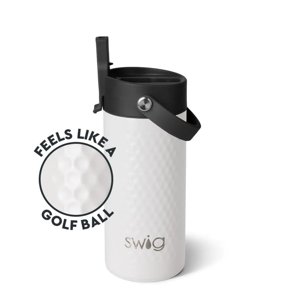 Swig Life Water Bottles|Tumblers New Sizes!^Golf Ball Flip + Sip Slim Tumbler 12oz