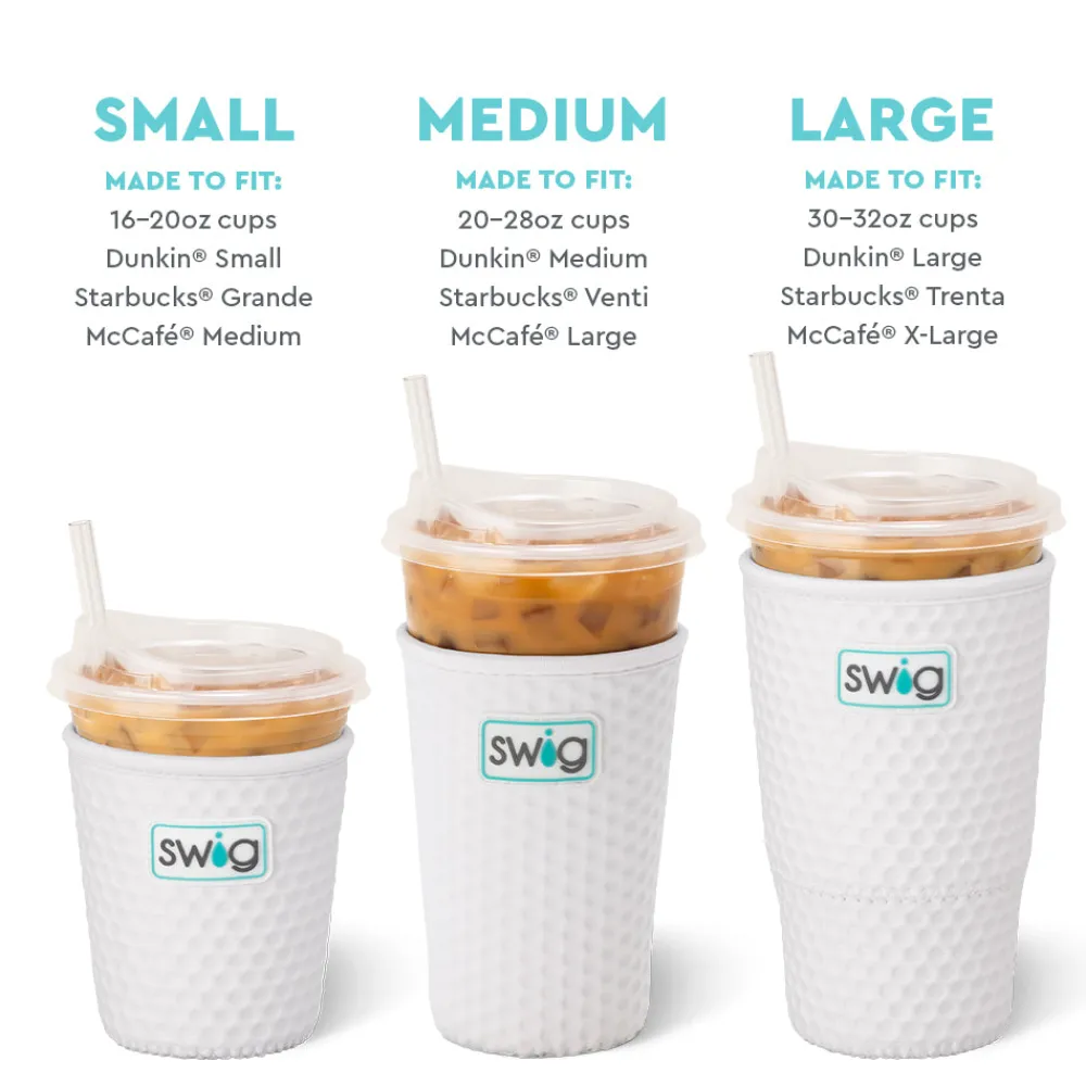 Swig Life Drink Coolies New Sizes!|Golf Ball^Golf Ball Medium Iced Cup Coolie