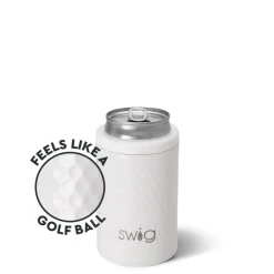 Swig Life Wine + Cocktails|Golf Ball^Golf Ball 12oz Insulated Can + Bottle Cooler -