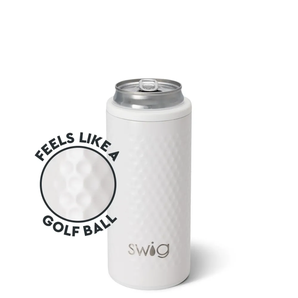 Swig Life Wine + Cocktails|Golf Ball^Golf Ball 12oz Skinny Can Cooler -