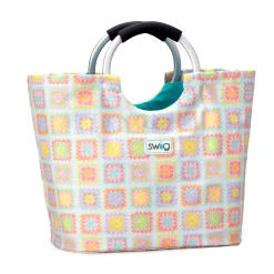 Swig Life Tote Bags New Sizes!^Granny Squares Loopi Tote Bag