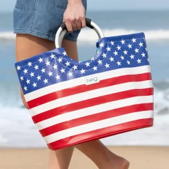 Swig Life Tote Bags New Sizes!^Granny Squares Loopi Tote Bag