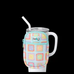 Swig Life Travel Mugs|Mega Mugs^Granny Squares Mega Mug Pouch