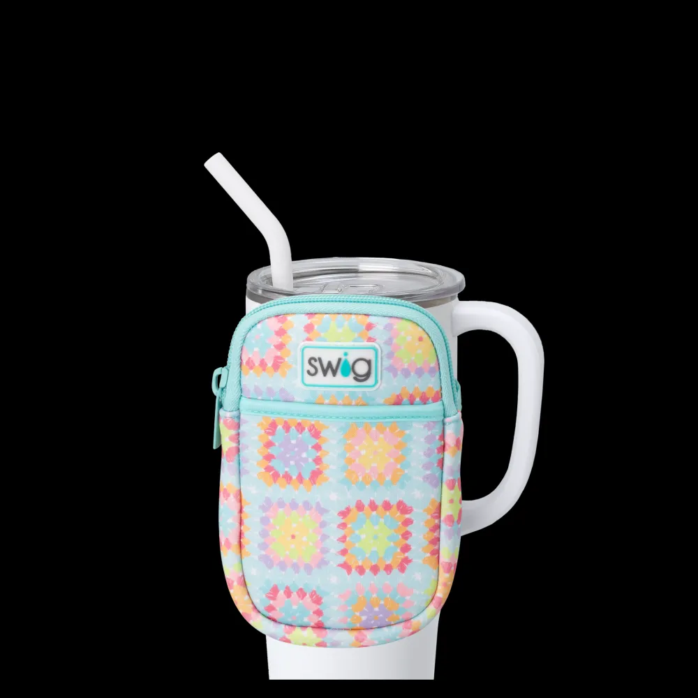 Swig Life Travel Mugs|Mega Mugs^Granny Squares Mega Mug Pouch