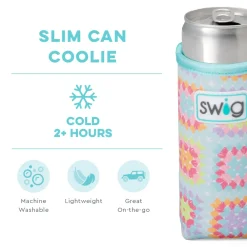 Swig Life Drink Coolies New Sizes!|Granny Squares Best Seller!^Granny Squares Slim Can Coolie