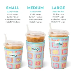 Swig Life Drink Coolies New Sizes!|Granny Squares Best Seller!^Granny Squares Small Iced Cup Coolie