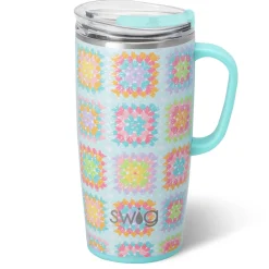 Swig Life Travel Mugs|Granny Squares Best Seller!^Granny Squares Travel Mug 22oz