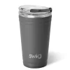 Swig Life Tumblers New Sizes!|Solids^Grey 24oz Insulated Party Cup -
