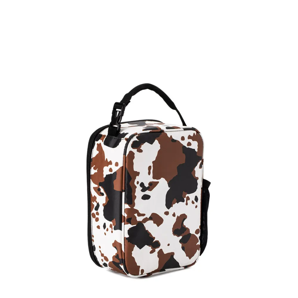 Swig Life Lunchware|Sips For Kids^Hayride Cow Print Boxxi Lunch Bag -