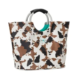 Swig Life Tote Bags New Sizes!|Hayride^Hayride Cow Print Loopi Tote Bag -