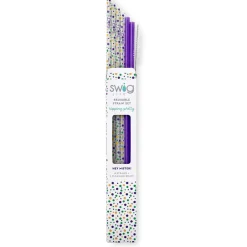 Swig Life Lids, Straws + More|Hey Mister!^Hey Mister! + Purple Reusable Straw Set -
