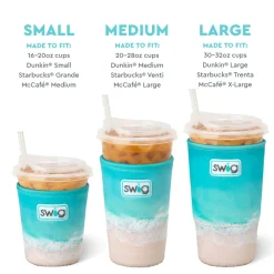 Swig Life Drink Coolies New Sizes!|High Tide^High Tide Large Iced Cup Coolie