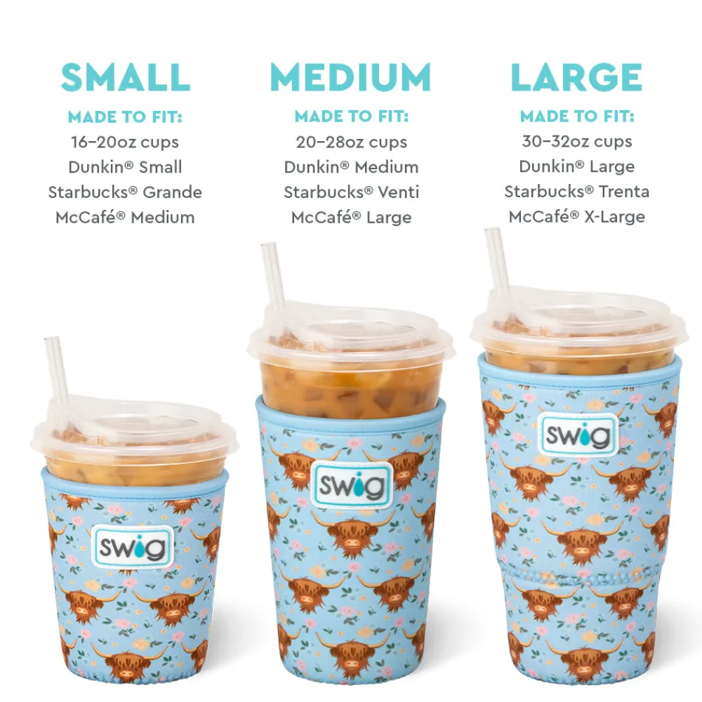 Swig Life Drink Coolies New Sizes!|Holy Cow^Holy Cow Medium Iced Cup Coolie