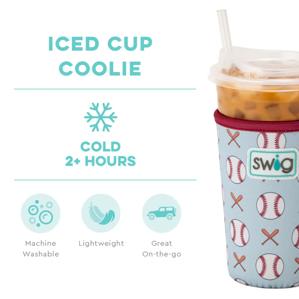 Swig Life Drink Coolies New Sizes!|Home Run^Home Run Medium Iced Cup Coolie